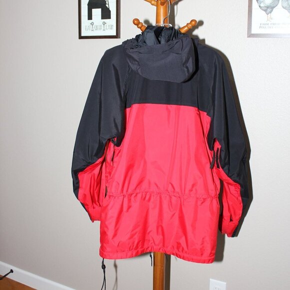 Marmot Womens GoreTex Jacket Raincoat Size Medium Red Black Outdoor Fall Winter - Picture 2 of 9